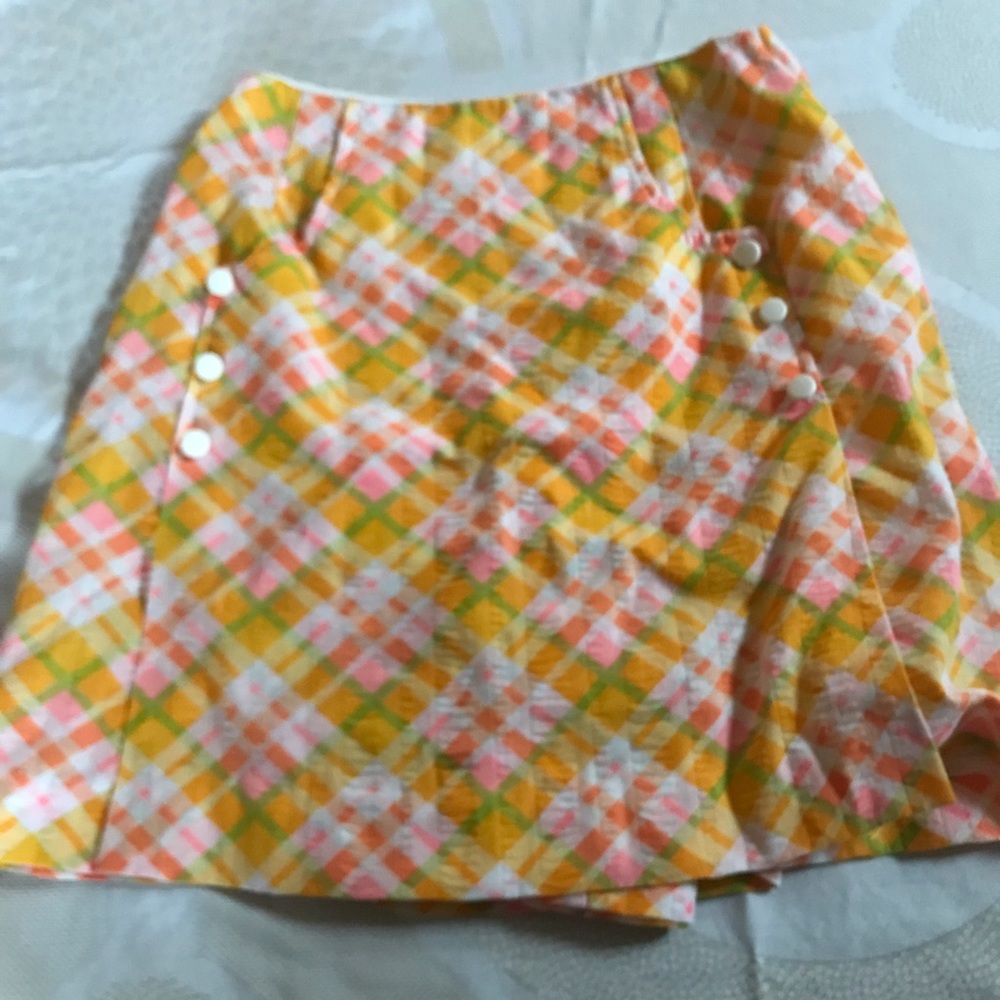 Vintage plaid skorts.